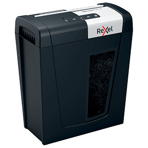 Rexel Secure MC4 Aktenvernichter mit Partikelschnitt P-5, 2 x 15 mm, bis 4 Blatt, schwarz