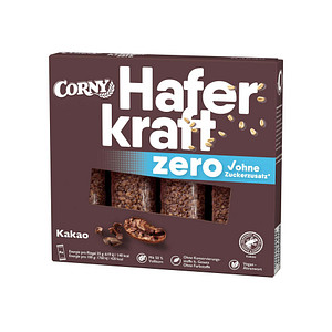 CORNY Haferkraft zero Kakao Müsliriegel 4 Riegel