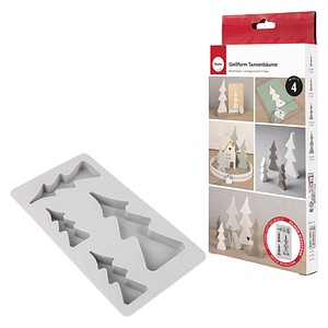 4006166935695 - Gießform Silikon Tannenbäume grau