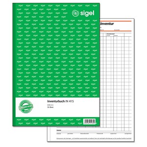 4004360910302 - SIGEL Inventurbücher Inventurbuch Inventurbuch A4 IN415 DIN A4 1x 50 Seiten