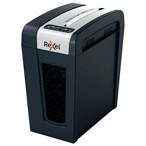 Rexel Secure MC4-SL Aktenvernichter mit Partikelschnitt P-5, 2 x 15 mm, bis 4 Blatt, schwarz