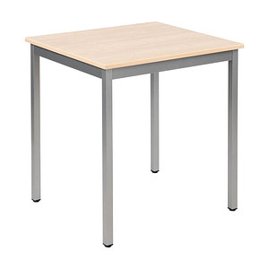 3700245505380 - Schreibtisch 76REA 65-130cm (H) 70x60cm (BxT) rechteckig ahorn   silber 3700245505380 SODEMATUB