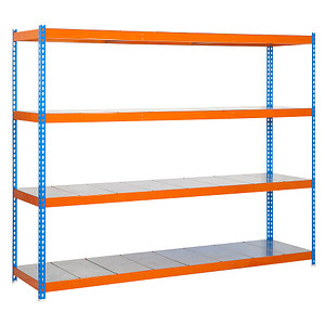 8435104945926 - Schwerlastregal SIMONFORTE 2406-4 457100045202464 blau orange 2400 x 600 x 2000 cm 8435104945926 Simon Rack 8435104945926 - Schwerlastregal SIMONFORTE 2406-4 457100045202464 blau orange 2400 x 600 x 2000 cm 8435104945926 Simon Rack