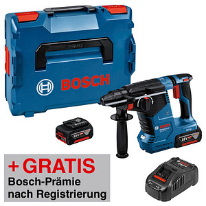 AKTION: BOSCH Professional GBH 18V-24 C Akku-Bohrhammer-Set 18,0 V, mit 2 Akkus mit Prämie nach Registrierung