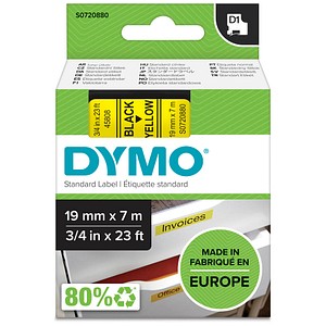 5411313452182 - DYMO Original D1-Etikettenband | schwarz auf gelb | 19 mm x 7 m | selbstklebendes Schriftband | für LabelManager-Beschriftungsgerät 5411313452182 - DYMO Original D1-Etikettenband | schwarz auf gelb | 19 mm x 7 m | selbstklebendes Schriftband | für LabelManager-Beschriftungsgerät