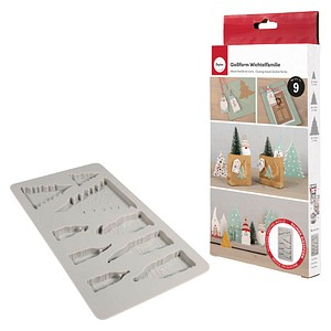 4006166935671 - Gießform Silikon Wichtelfamilie grau