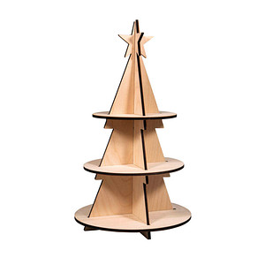 4006166253676 - Holzbausatz Etagere natur 4006166253676 - Holzbausatz Etagere natur