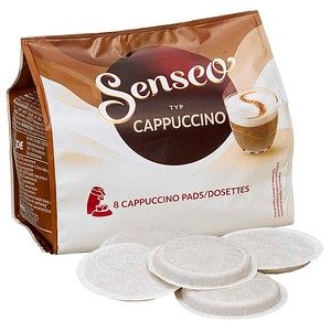 Jacobs Kaffeepads Senseo Cappuccino 4061918, 8 Stück, Pads im Portionsbeutel 8711000556078 Jacobs 8 Stück
