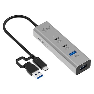 8595611707247 - I-Tec - hub - universal charging metal - 4 ports USB-Hubs - 4 - silber 8595611707247 - I-Tec - hub - universal charging metal - 4 ports USB-Hubs - 4 - silber