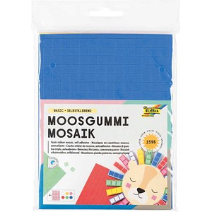 folia Moosgummi MOSAIK BASIC mehrfarbig 1.596 St.