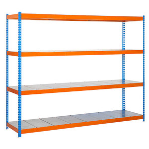 8435104946633 - Schwerlastregal ECOFORTE 1204-4 457100047201244 orange blau 1200 x 450 x 2000 cm 8435104946633 Simon Rack 8435104946633 - Schwerlastregal ECOFORTE 1204-4 457100047201244 orange blau 1200 x 450 x 2000 cm 8435104946633 Simon Rack
