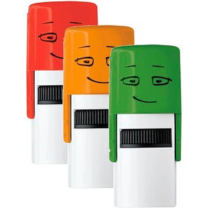 9004362528067 - 6 Little NIO Emoji Motivstempel-Set verschiedene Motive 17 x 17 cm