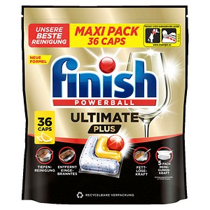 finish POWERBALL ULTIMATE PLUS CITRUS Spülmaschinentabs 36 St.