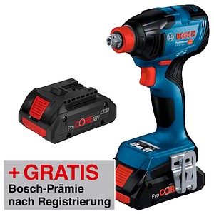 AKTION: BOSCH Professional GDX 18V-210 C Akku-Schlagschrauber-Set 18,0 V, mit 2 Akkus mit Prämie nach Registrierung