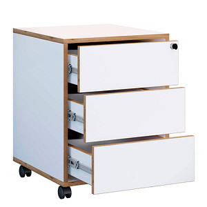 4051814444234 - Rollcontainer Beistellcontainer mit drei Schubladen Maße ca H 50 x B 39 x T 45 cm Bürocontainer abschließbar - Salia 4051814444234 - Rollcontainer Beistellcontainer mit drei Schubladen Maße ca H 50 x B 39 x T 45 cm Bürocontainer abschließbar - Salia