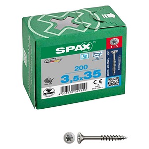 4003530091810 - Universalschrauben T15 Senkkopf Edelstahl A2 0197000350353 35 mm x 35 mm 4003530091810 200 Stück 4003530091810 - Universalschrauben T15 Senkkopf Edelstahl A2 0197000350353 35 mm x 35 mm 4003530091810 200 Stück