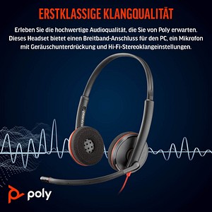 0197498433073 - Plantronics Verkabelt Headset Kopfbügel USB mit Kopfbügel Geräuschunterdrückung und Mikrofon Stereo C3220 Rot Schwarz 0197498433073 - Plantronics Verkabelt Headset Kopfbügel USB mit Kopfbügel Geräuschunterdrückung und Mikrofon Stereo C3220 Rot Schwarz
