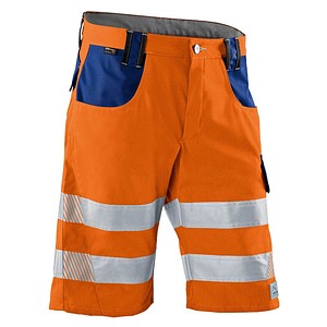 4053813374710 - Kübler Workwear - Kübler Reflectiq Shorts psa 2 warnorange kblblau Gr 60 - orange