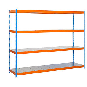 8435104946640 - Schwerlastregal ECOFORTE 1206-4 457100047201264 orange blau 1200 x 600 x 2000 cm 8435104946640 Simon Rack 8435104946640 - Schwerlastregal ECOFORTE 1206-4 457100047201264 orange blau 1200 x 600 x 2000 cm 8435104946640 Simon Rack