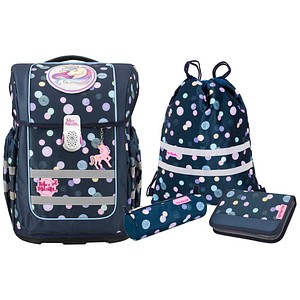 4017245965700 - Schulranzen-Set COMPACTO POLLY Kunstfaser blau 4017245965700 - Schulranzen-Set COMPACTO POLLY Kunstfaser blau