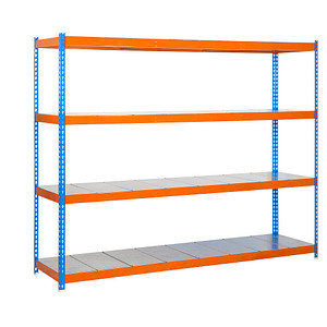 8435104951477 - Schwerlastregal SIMONFORTE 2406-4 457100045202494 blau orange 2400 x 900 x 2000 cm 8435104951477 Simon Rack