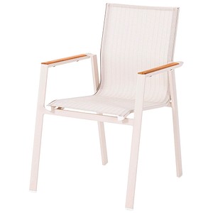 6096735354307 - BEST Gartenstuhl mit Armlehnen Rhodos sand Metall 1 St