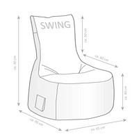 SITTING POINT Swing SCUBA® Sitzsack khaki | office discount