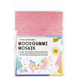 folia Moosgummi MOSAIK GLITTER mehrfarbig 1.596 St.