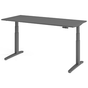 4032062323557 - XBHM19 elektrisch höhenverstellbarer Schreibtisch grafit rechteckig C-Fuß-Gestell grau 1800 x 800 cm 4032062323557 - XBHM19 elektrisch höhenverstellbarer Schreibtisch grafit rechteckig C-Fuß-Gestell grau 1800 x 800 cm