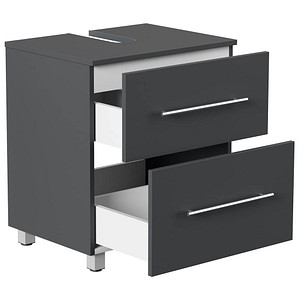 POSSEIK Waschtischunterschrank MONDIAL 55 grafit 55,0 x 41,6 x 63,0 cm
