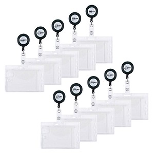 5014702001567 - AVZ 4827 - Ausweishülle 54x90 mm mit Clip für 2 Karten 10 Stück
