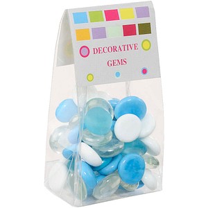 7610877462714 - Muggelsteine blau weiß hellblau Glasnuggets Ø 2000 mm 2000 g 1 Pack