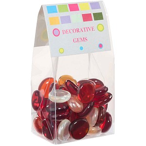 7610877462691 - Muggelsteine rot braun transparent Glasnuggets Ø 2000 mm 2000 g 1 Pack