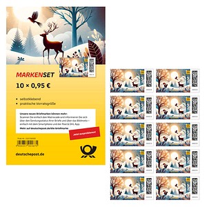 4050357024675 - Porto ab 2025 095 € Briefmarken Winterlandschaft selbstklebend 10 St