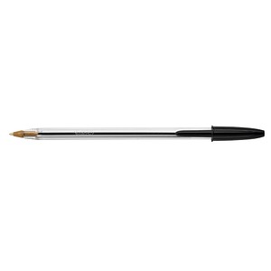 50 BIC Kugelschreiber Cristal transparent Schreibfarbe schwarz 50 BIC Kugelschreiber Cristal transparent Schreibfarbe schwarz