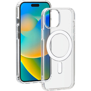 3571211511946 - Hybrid Case mit MagSafe Handy-Cover für Apple iPhone 15 transparent 3571211511946 bigben
