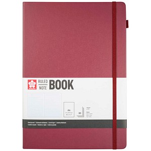 8712079544287 - Notizbuch DIN A4 liniert maulbeere Hardcover 160 Seiten 1 St