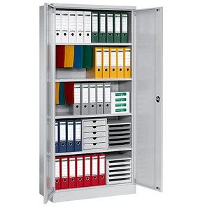 4260090170984 - Aktenschrank FLC N195 Stahl abschließbar 5 OH 92 x 195 x 50 cm lichtgrau 4260090170984 Gürkan