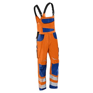 4053813375410 - Kübler Workwear - Kübler Reflectiq Latzhose psa 2 warnorange kblblau Gr 29 - orange