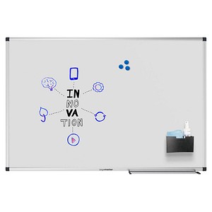 8713797105101 - Whiteboard UNITE magnetisch Markerablage B 900 x T 126 x H 600 mm lackierter Stahl weiß