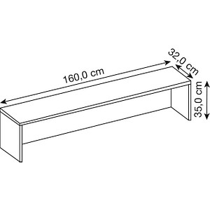 4032062006054 - HAMMERBACHER Thekenaufsatz gerade ahorn 1550 x 320 x 350 cm 4032062006054 - HAMMERBACHER Thekenaufsatz gerade ahorn 1550 x 320 x 350 cm