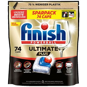 finish POWERBALL ULTIMATE PLUS FRESH Spülmaschinentabs, 74 St.