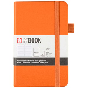 8712079544393 - Notizbuch ca DIN A7 liniert bernstein Hardcover 160 Seiten 1 St