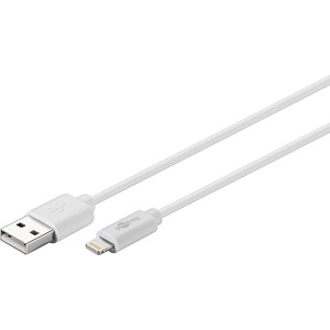 goobay USB 2.0 A/Lightning Kabel 2,0 m weiß