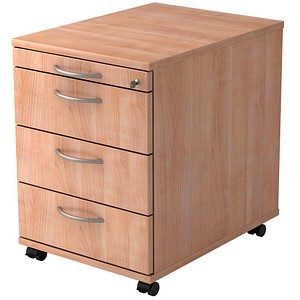 4032062121085 - PRO SIGNA AC30 BM - Rollcontainer Holz Nussbaum mit 3 Schüben Bogengriff Metall 4032062121085 - PRO SIGNA AC30 BM - Rollcontainer Holz Nussbaum mit 3 Schüben Bogengriff Metall
