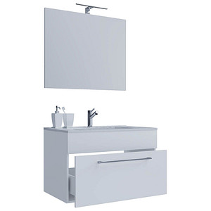 VCM my bath Badmöbel-Set 3-teilig Badinos 914811 weiß 80,0 x 46,0 x 50,0 cm