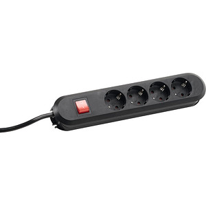 4016514007820 - SMART 4-fach Steckdosenleiste mit Schalter schwarz 4016514007820 Bachmann 4016514007820 - SMART 4-fach Steckdosenleiste mit Schalter schwarz 4016514007820 Bachmann