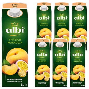 albi® Fruchtnektar Maracuja, Pfirsich 6x 1,0 l