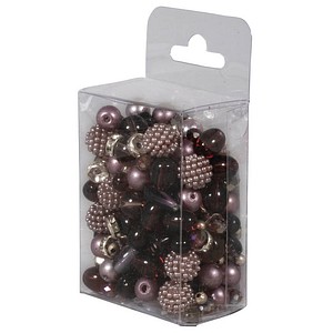 4006166936258 - Perlen-Set Glasperlenmix mit Effektperlen violett