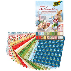 folia Motivblock Weihnachten farbsortiert 270 g/qm 1 Block